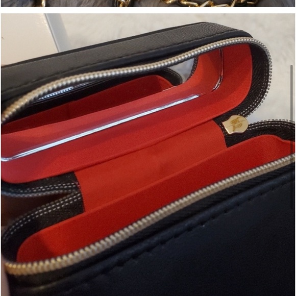 Authentic New In Box small leather CHANEL purse with mirror and chain. - Picture 2 of 5